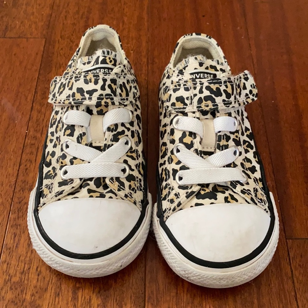 Cheetah Print baby Converse